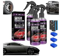 Turbo Shine Nexa, Nexa Turbo Shine Nano Repair & Protective Coating, 3 in 1 High Protection Quick Car Coating Spray, Scratch and Rust Remover Spray for Enhance the Overall Appearance of the Car (3PCS)