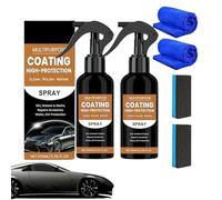 Turbo Shine Nexa,Nexa Turbo Shine Nano Spray Car,3 En 1 High Protection Quick Car Coating Spray,Car Paint Quick Spray with High Protection,Car Paint Quick Wax Polishing Spray Against Scratches (2PC)