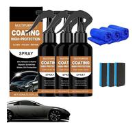 Turbo Shine Nexa,Nexa Turbo Shine Nano Spray Car,3 En 1 High Protection Quick Car Coating Spray,Car Paint Quick Spray with High Protection,Car Paint Quick Wax Polishing Spray Against Scratches (3PC)