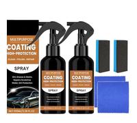 Turbo Shine Nexa, Spray 3 en 1 haute protection pour voiture, Spray nano pour réparation rapide des rayures, Spray cire et polissage rapide pour voiture (2 pièces)
