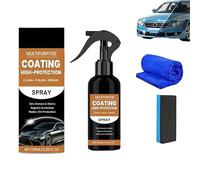 Turbo Shine Nexa Spray rapide 3 en 1 pour peinture de voiture avec haute brillance et protection, anti-rayures et spray de polissage, cire rapide pour surface peinte, entretien de voiture Nexa
