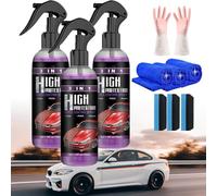 Turbo Shine Nexa, X3 Nexa Turbo Shine, Boomi Car Anti-Scratch Spray, 3 In 1 High Protection Fast Car Paint Spray, Automatic Manual Paint Color Change Cleaning Coating (3pcs,100ml)