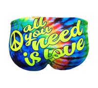 Turbo All You Need Is Love Swimming Brief Multicolore 3XL Homme