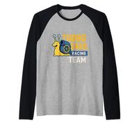 Turbo Snail Racing Team Funny JDM Turbocompresseur Cartoon Manche Raglan