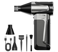 Turbo-ventilateur à moteur haute vitesse 160 000 tr/min, souffleur turbo puissant, collecteur de poussière d'air comprimé portatif avec kit d'aspiration, plumeau de nettoyage rechargeable