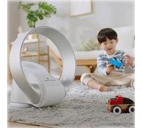 Turbo Ventilateur Silencieux Ventilateur De Bureau 300 MAh-500 MAh Feuille Sans Vent Ventilateur Électrique Oscillant Ventilateur Mural Sans Pale Avec Télécommande Pour Chambre, Bureau(Tension du vent