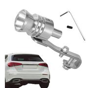 Turbo Whistle - Exhaust Pipe Whistle | Car Turbine Sound Enhancer For Trucks And Motorcycles, Silver Aluminum Alloy Blow Off Valve Simulator, Universal Roar Maker Easy Clamp Installation