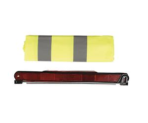 TURBOCAR 642116 Kit de Sécurité Automobile - Gilet Haute Visibilité XL + Triangle de Signalisation + Pochette de Rangement - Conforme Obligations Européennes - Accessoire Voiture Essentiel