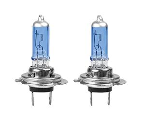 Turbocar - Ampoule iode H7 12V 55W bleutée, Ampoule type H7 12V 55W - Lot de 2 ampoules halogènes - Eclairage Krypton - Pour feux anti brouillards avant, de croisement et/ou route