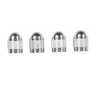 Turbocar - Bouchons de valves - Lot de 4 valves de Roues Aluminium argentés - Couleur: Argent - Lot de 4 pièces - Bouchons Aluminium - Permet de Maintenir Un Niveau de Pression Constant dans Le Pneu