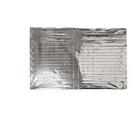 Turbocar - Couverture de Survie Voiture - 2 Faces argentées - Dimensions: dépliée 210 x 130cm, pliée 12 x 9cm - Permet d'isoler Le Corps du Froid - Evite la Perte de Chaleur du Corps