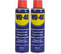 TURBOCAR - Dégrippant WD 40 Voiture - Multifonctions - Contenance: 250ml - Supprime Les grincements, Chasse l'humidité, nettoie et protège, dégrippe Les pièces rouillées (Lot de 2)