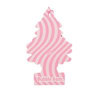 Turbocar - Désodorisant Arbre Magique Voiture - Couleur: Rose et Blanc - Parfum Bubble Gum - Désodorisant Plat à Suspendre - Absorbe Les odeurs désagréables - A Suspendre au rétroviseur - Forme Sapin