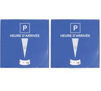 TURBOCAR - Disque de stationnement Zone Bleue Voiture - Dispositif européen - Permet de favoriser la Rotation des véhicules - Dispose d'une fenêtre où Le conducteur indique Son Heure d'arrivée