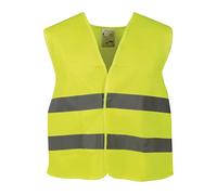 Turbocar - Gilet de signalisation Voiture - Taille: Largeur 65 cm, Hauteur 67 cm - Largeur des Bandes réfléchissantes: 4.8 cm - Couleur: Jaune Fluo - Utilisation Auto, Moto, Scooter et vélo
