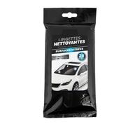 TURBOCAR - Lingettes nettoyantes, lingette nettoyantes voiture - Lingettes nettoyages pour surfaces vitrées - Sachet refermable - 25 lingettes - Enlèvent toutes traces de salissures - Efficace