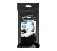 TURBOCAR - Lingettes Nettoyantes Spécial Cuir - Sachet Refermable de 25 Lingettes - Nettoient, Rénovent et Protègent Tous les Cuirs - Pratique