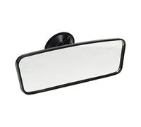 TURBOCAR - Miroir de surveillance voiture - Dimensions: 18 x 6 cm - Rétroviseur complémentaire avec fixation ventouse - Multi-positionnable - Facile à installer sur le pare-brise - Orientable à 360°C