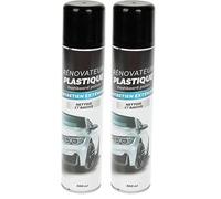 TURBOCAR - Rénovateur Plastique Voiture - Contenance: 300 ML - Entretien et protège Les Plastiques extérieurs du véhicule - Protège et nettoie - Fais Briller Les Plastiques extérieurs (Lot de 2)