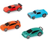 Turbocharge Stock Cars (Lot De 4),10 Cm-Véhicules De Traction À Turbocompresseur-Ensemble De Jouets Avec 4 Voitures-3 Ans Et +