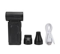 Turbocharged Fan 130000RPM Handheld Turbine Fan Jet Blower Powerful Wind Portable Cooling Device for Beach Travel Picnic Camping Outdoor Activities ABS Material 124x63x35mm (Black)