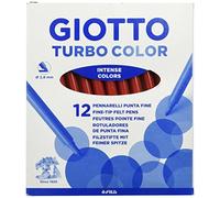 Turbocolor 485 - Boîte de 12 feutres, couleur rouge.