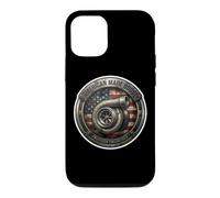 Turbocompresseur de Fabrication américaine Drapeau USA Mécanique Patriot Coque pour iPhone 12/12 Pro
