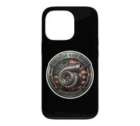 Turbocompresseur de Fabrication américaine Drapeau USA Mécanique Patriot Coque pour iPhone 13 Pro