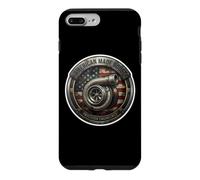 Turbocompresseur de Fabrication américaine Drapeau USA Mécanique Patriot Coque pour iPhone 7 Plus/8 Plus