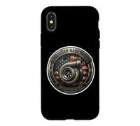 Turbocompresseur de Fabrication américaine Drapeau USA Mécanique Patriot Coque pour iPhone X/XS