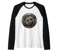 Turbocompresseur de Fabrication américaine Drapeau USA Mécanique Patriot Manche Raglan