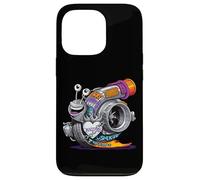 Turbocompresseur Escargot Turbo Race Car Boost Mécanique Tuning Voiture Coque pour iPhone 13 Pro