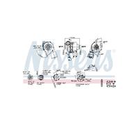 Turbocompresseur, suralimentation NISSENS 93257