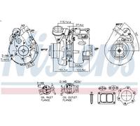 Turbocompresseur, suralimentation NISSENS 93617 pour DAF 95 XF 12.58 1997-2002