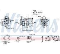 Turbocompresseur, suralimentation NISSENS 93724 pour DAF LF 55 3.92 2001-2006