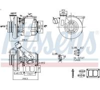 Turbocompresseur, suralimentation NISSENS 93769 pour K 12.777 2013-