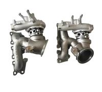 Turbocompression automobile Turbocompresseur hybride à double roulement billes en céramique TD04HL-20T pour BMW