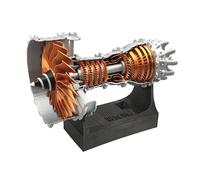 Turbofan Modèle de moteur d'avion Fournitures éducatives scientifiques électriques Modèle de moteur Turbofan pour les amateurs d'aviation Fournitures d'éducation scientifique Avions pour enfants
