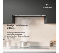 TurboMax Hotte aspirante | 400 m³/h | Efficacité A+ | Fonctionnement dual | 3 vitesses | LED A+