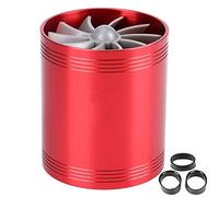 Turbonator d'air, chargeur de turbine de ventilateur de double ventilateur d'admission d'air de voiture chargeur de Turbo(rouge) cold+air+intake