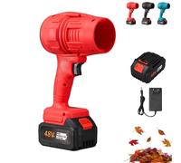 Turbosweep Cordless Power Blower, Cordless Turbo Super Power Air Duster, Portable Handheld Dust Cleaner Leaf Blowers for Yard/Patio/Car Cleaning (Red)