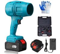 Turbosweep Cordless Power Blower - Dual Battery Multi-Purpose Cleaner, Three Adjustable Cordless Leaf Blower Handheld with Batter & Charger, for Patio Cleaning, Lawn Care (Blue-2 Battery)