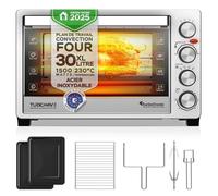 TurboTronic EVS30 - Four électrique 30 L - Four de table chaleur tournante - Mini four grande capacité - 1500 W - 230°C