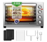 TurboTronic EVS45 - Four électrique 45 L - Four de table chaleur tournante - Mini four grande capacité - 2000 W - 230°C