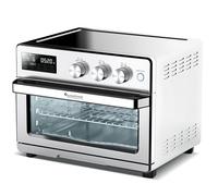 TurboTronic Four à Friteuse à Air, Horno de Aire Caliente Digital XXL 32L con Asador, 5 en 1 Mini Horno y Airfryer, Perfecto para Pollo, Deshidratador y Freidora sin Aceite