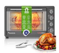 TurboTronic Mini Four 45L, Four électrique à chaleur tournante avec Rôtissoire, Four posable 2000W, Cuisson Rapide et Économique, Idéal pour Petites Cuisines