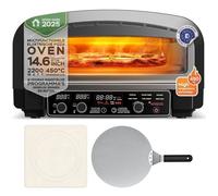 TurboTronic PO14 - Four à pizza électrique - 6 programmes - Température max 400°C - Pizza jusqu’à 37 cm - Chaleur haut/bas