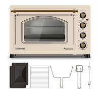 TurboTronic TT-R45 - Four électrique 45 L - Beige - Four de table rétro chaleur tournante - Rôtissoire - 2000 W - 230°C