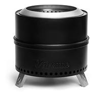 TURBRO Foyer sans fumée de 48,3 cm pour Combustion du Bois en Plein air, réchaud de Camping Portable en Acier Inoxydable 304 avec Support, bac à Cendres Amovible, Sac de Rangement imperméable, Design