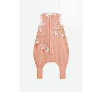 Turbulette d'été en gaze de coton avec pieds retroussables mindanao rose 24/36M